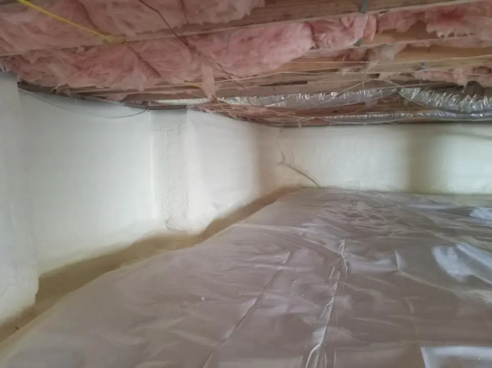 Crawl space encapsulation with closed-cell spray foam for Spray Foam Roofing Repair in La Grange Park